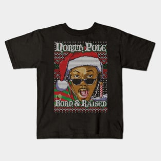 North Pole Born & Raised Sweater Kids T-Shirt